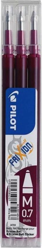 Rollerpenvulling Pilot Frixion BLS-FR7 0.35mm Wijnrood 1 Rollerpenvulling Pilot Frixion BLS-FR7 0.35mm Wijnrood