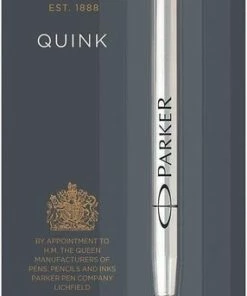 Parker Gelpen Vulling | Medium Punt (0,7 Mm) | Zwarte QUINK Inkt | 1 Stuks