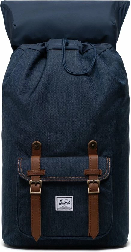 Herschel Little America - Indigo Denim / Ruime Rugzak Met 25L Opbergvolume - 15" Fleece-gevoerd Laptopvak - Magnetische Sluiting / Met Levenslange Fabrieksgarantie / Limited Lifetime Warranty / Jeans 4 Herschel Little America - Indigo Denim / Ruime Rugzak Met 25L Opbergvolume - 15" Fleece-gevoerd Laptopvak - Magnetische Sluiting / Met Levenslange Fabrieksgarantie / Limited Lifetime Warranty / Jeans - Afbeelding 4