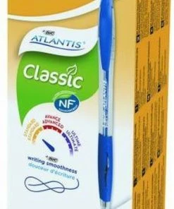 Bic Atlantis Balpen - Intrekbaar - Blauw - 12 Stuks -Parker IM Vibrant Ring Shop 448x840