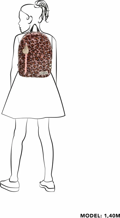 Zebra Trends Rugzak Panter Soft Leopard Rugtas + Armbandje 7 Zebra Trends Rugzak Panter Soft Leopard Rugtas + Armbandje - Afbeelding 7