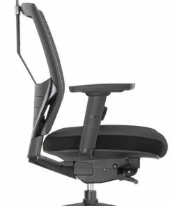 BenS 807H-Synchro-3 - Luxe Ergonomische - Bureaustoel - Met Hoofdsteun -GREENGUARD GOLD - (ook Geschikt Voor Langere Mensen) - Veel Instelmogelijkheden - Zitdiepte Verstelling - Lende Steun - 3D Armlegger - Donati Mechaniek - ARBO/NEN 1335 Normering. -Parker IM Vibrant Ring Shop 471x840