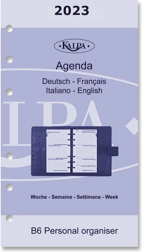 6317-23 Personal Agendavulling Week NL + Bijlagen 2023 Kalpa 2 6317-23 Personal Agendavulling Week NL + Bijlagen 2023 Kalpa - Afbeelding 2