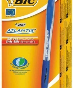 Bic Atlantis Balpen - Intrekbaar - Blauw - 12 Stuks -Parker IM Vibrant Ring Shop 481x840