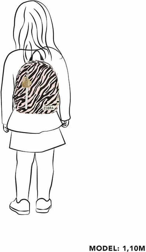 Zebra Trends Girls Rugzak Pink Zebra 6 Zebra Trends Girls Rugzak Pink Zebra - Afbeelding 6