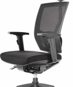 BenS 807H-Synchro-3 - Luxe Ergonomische - Bureaustoel - Met Hoofdsteun -GREENGUARD GOLD - (ook Geschikt Voor Langere Mensen) - Veel Instelmogelijkheden - Zitdiepte Verstelling - Lende Steun - 3D Armlegger - Donati Mechaniek - ARBO/NEN 1335 Normering. -Parker IM Vibrant Ring Shop 494x840 2