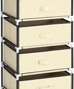 Cozy Living Ladekast - Opbergunit - Met 4 Laden - Kledingkast - Organizer - Nachtkastje - Metalen Frame