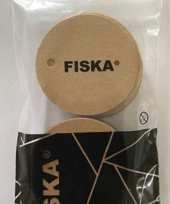FISKA - 50x Cadeaulabels Rond Bruin - Kraftpapier / Karton - Rond - 5cm X 5 Cm - Tags - Cadeauversiering - Label Rond - Label Karton -Parker IM Vibrant Ring Shop 506x840