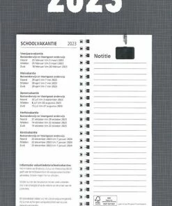 MGPcards - Omleg-weekkalender 2023 - Week Begint Op Maandag - Grijs -Parker IM Vibrant Ring Shop 510x840 2