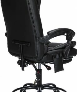 Snailhome Bureaustoel - Ergonomische Draaistoel En Computerstoel - Met Massagefunctie - Belastbaar Tot 150 Kg - Zwart - 61 X 50 X 123cm -Parker IM Vibrant Ring Shop 523x840 4