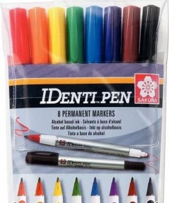 Sakura IDenti Pen 8 Markers - Dubbelpunt - Alcoholbasis