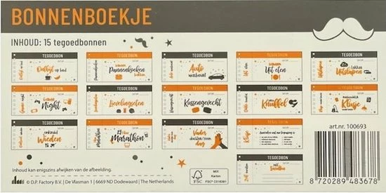 DP Factory Tegoedbonnen Voor De Liefste Papa 2 DP Factory Tegoedbonnen Voor De Liefste Papa - Afbeelding 2