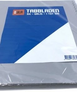 DULA Tabbladen Plastic - 1 Tot 100 - A4 - 23 Gaten -Parker IM Vibrant Ring Shop 550x316