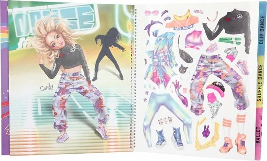 TOPModel Kleurboek Dance 6 TOPModel Kleurboek Dance - Afbeelding 6