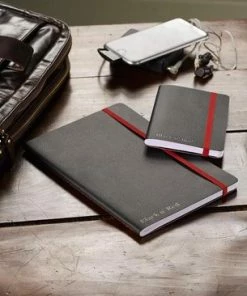Oxford Black N' Red - Notitieboek - B5 - Lijn - 144 Pagina's - Leren Kaft -Parker IM Vibrant Ring Shop 550x366 3