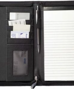 Lupine Leren Schrijfmap A5 - Documentenmap - A5 - Ritssluiting - Leder - Conferentiemap -Parker IM Vibrant Ring Shop 550x368 4