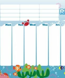 CKB Ltd - Familieagenda Planbord Weekplanner Familie Kalender Beloningssysteem Week Agenda White Bord Magnetisch Voor Kinderen - Ocean Creatures -Parker IM Vibrant Ring Shop 550x379 4