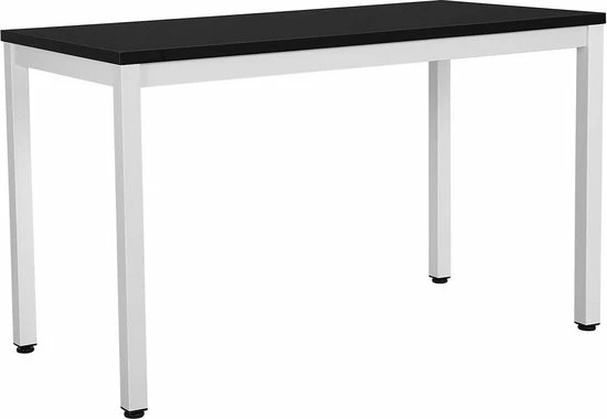 Merkloos Bureau, Grote Computertafel, Stabiele En Mooie Kantoortafel Met Groot Werkblad, PC-tafel Voor Thuiskantoor, Eenvoudige Montage, 120 X 76 X 60 Cm (B X H X D), Zwart En Wit LWD64B 3 Merkloos Bureau, Grote Computertafel, Stabiele En Mooie Kantoortafel Met Groot Werkblad, PC-tafel Voor Thuiskantoor, Eenvoudige Montage, 120 X 76 X 60 Cm (B X H X D), Zwart En Wit LWD64B - Afbeelding 3