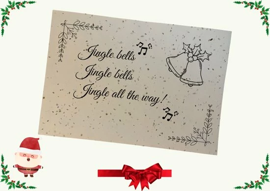 Groeikaartje Kerstkaart Met Enveloppen - 6 Stuks - Bloeikaart Met Zaadjes - Luxe Kerstkaart Van Groeipapier 7 Groeikaartje Kerstkaart Met Enveloppen - 6 Stuks - Bloeikaart Met Zaadjes - Luxe Kerstkaart Van Groeipapier - Afbeelding 7