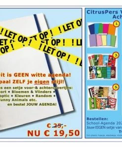 CitrusPers Cover Setje Nr.2 - Bloemen & Vlinders - Voor LOS Bij Te Bestellen Schoolagenda A5 -Parker IM Vibrant Ring Shop 550x396 4