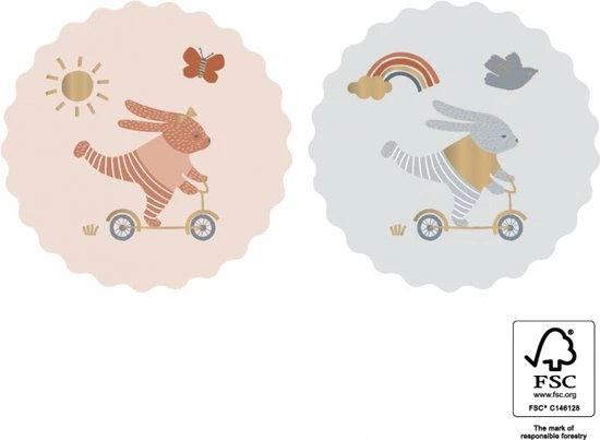 Paper Twinkle Inpakpapier Baby | Jongen En Meisje | Geboorte | 12-delige Inpakset 5 Paper Twinkle Inpakpapier Baby | Jongen En Meisje | Geboorte | 12-delige Inpakset - Afbeelding 5