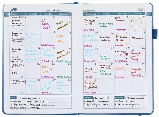Kalpa 6627-00 Motivatie Planner-Dolfijn-A5-gebonden 7 Kalpa 6627-00 Motivatie Planner-Dolfijn-A5-gebonden - Afbeelding 7