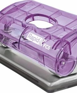 Rapid Colour'Breeze Mini Metalen Perforator FC5 - 2-Gaats - Peforeert Tot 10 Vel - Lavendel