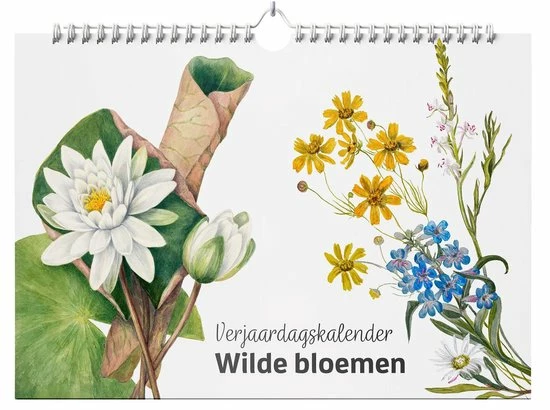 Studio Colori Verjaardagskalender Wilde Bloemen - Wandkalender A4 - Niet Jaargebonden 1 Studio Colori Verjaardagskalender Wilde Bloemen - Wandkalender A4 - Niet Jaargebonden