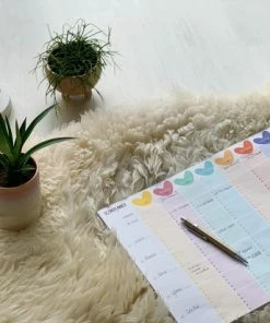 Gezinsplanner - 6 Personen - Ongedateerd- Familieplanner- A3 - Hip & Hot - Weekplanner - 50 Weken - Groot Gezin - 2021 -Parker IM Vibrant Ring Shop 550x412 10