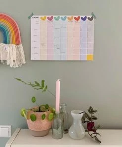 Gezinsplanner - 6 Personen - Ongedateerd- Familieplanner- A3 - Hip & Hot - Weekplanner - 50 Weken - Groot Gezin - 2021 -Parker IM Vibrant Ring Shop 550x412 9