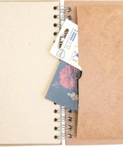 KOMONI - Duurzaam Houten Schetsboek - Gerecycled Papier - Navulbaar - A5 - Blanco - Zwarte Wolf -Parker IM Vibrant Ring Shop 550x414