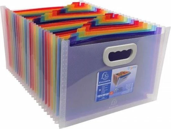 Exacompta Sorteermap/box 24 Vakken 1 Exacompta Sorteermap/box 24 Vakken