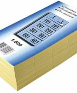 Merkloos Garderobe Nummers - Jassen Nummerkaartjes