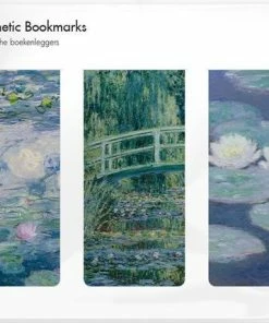 Lanzfeld (museumwebshop.com) Set Van 3 Magnetische Boekenleggers, Monet