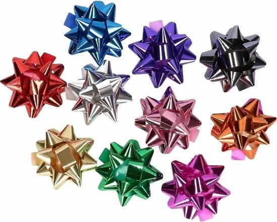Merkloos Metallic Gekleurde Cadeau Strikjes 30 Stuks - Decoratie Strikjes - Cadeau Versiering 1 Merkloos Metallic Gekleurde Cadeau Strikjes 30 Stuks - Decoratie Strikjes - Cadeau Versiering