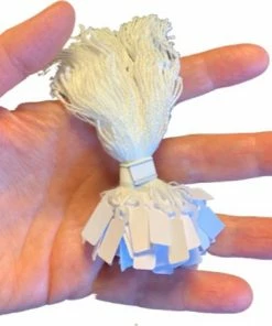 Apli 100 Prijskaartjes Met Koord - 0,7x1,9cm - 100stuks - Wit - Gratis Verzonden