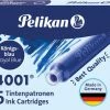 Pelikan 4001 - Korte Inktpatronen - Koningsblauw