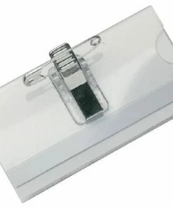 Merkloos Badge Opus 2 Met Clip + Speld 65 X 95 Mm