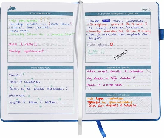 Kalpa 6627-00 Motivatie Planner-Dolfijn-A5-gebonden 3 Kalpa 6627-00 Motivatie Planner-Dolfijn-A5-gebonden - Afbeelding 3