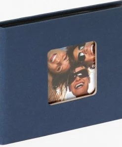 Walther Fun - Fotoalbum Insteek - 36 Foto's 10x15 Cm - Blauw - Linnenstructuur