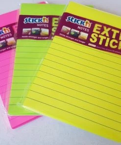 3 Stick'n Schrijfblokken, 152x101mm Gelinieerd, Extra Sticky, Neon Geel/magenta/groen, 3x90 Memoblaadjes 5 3 Stick'n Schrijfblokken, 152x101mm Gelinieerd, Extra Sticky, Neon Geel/magenta/groen, 3x90 Memoblaadjes -Parker IM Vibrant Ring Shop 550x468