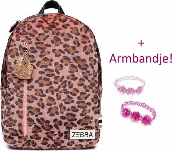 Zebra Trends Rugzak Panter Soft Leopard Rugtas + Armbandje 1 Zebra Trends Rugzak Panter Soft Leopard Rugtas + Armbandje