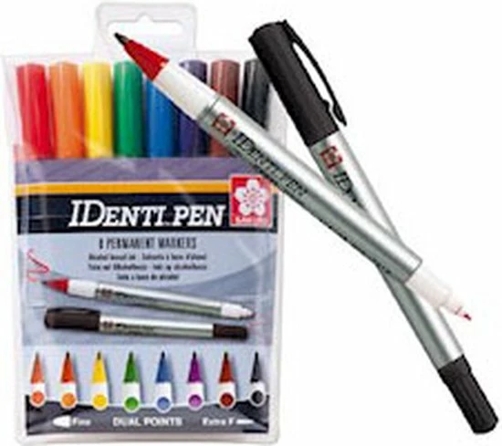 Sakura IDenti Pen 8 Markers - Dubbelpunt - Alcoholbasis 16 Sakura IDenti Pen 8 Markers - Dubbelpunt - Alcoholbasis - Afbeelding 16