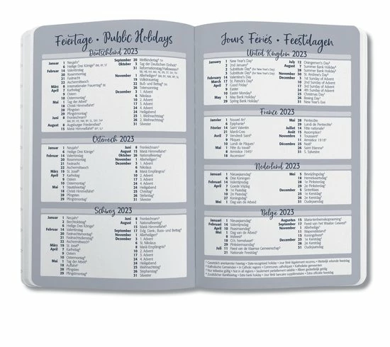 Sigel Jolie Beauty - Agenda 2023 - Weekagenda - A5 - 4-talig - Tropic Blue - Hardcover. SI-J3317 9 Sigel Jolie Beauty - Agenda 2023 - Weekagenda - A5 - 4-talig - Tropic Blue - Hardcover. SI-J3317 - Afbeelding 9