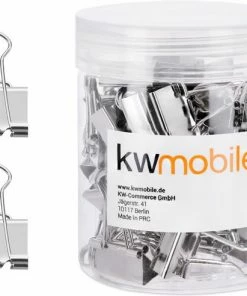Kwmobile Papierklemmen - Set Van 50 Fold Back Clips - 19 Mm - Foldback Klemmen - Paperclips - Knijpers Voor Papieren - Zilver -Parker IM Vibrant Ring Shop 550x492 3