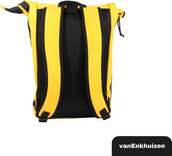 Van Enkhuizen VanEnkhuizen Rolltop Rugzak Met Laptopvak 15,6 Inch - 20 Liter - Waterafstotend En Thermo Materiaal - Geel 2 Van Enkhuizen VanEnkhuizen Rolltop Rugzak Met Laptopvak 15,6 Inch - 20 Liter - Waterafstotend En Thermo Materiaal - Geel - Afbeelding 2