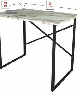 Pochon Home - Bureau Industrieel - Wit Marmer - Metaal - 60x90x75 -Parker IM Vibrant Ring Shop 550x502 2