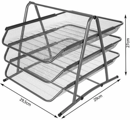 Iso Trade Bureauladenset - 3 Lades - A4 Formaat 1 Iso Trade Bureauladenset - 3 Lades - A4 Formaat