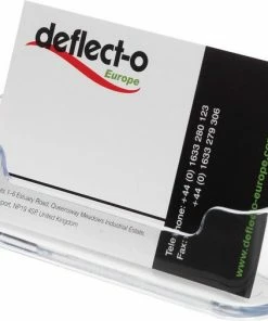 Deflecto Visitekaarthouder - 1 Opbergvak - Transparant