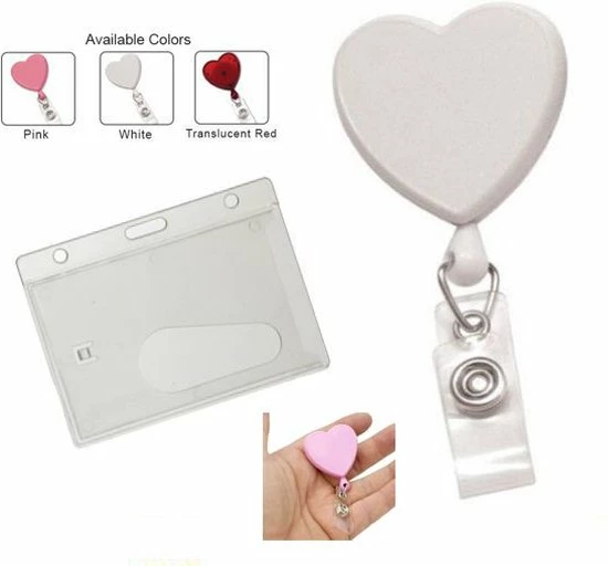Ultraholder Badgehouder Met Trekkoord - 360 Graden Clip - Verpleegster Cadeau - Afmechanisme - Badgehouder Hart -badgehouder Verpleegkunde Badgehouder- Verjaardag Badgehouder Wit Hart Badgehouder 2 Ultraholder Badgehouder Met Trekkoord - 360 Graden Clip - Verpleegster Cadeau - Afmechanisme - Badgehouder Hart -badgehouder Verpleegkunde Badgehouder- Verjaardag Badgehouder Wit Hart Badgehouder - Afbeelding 2